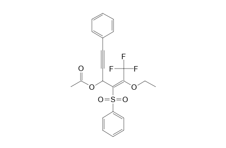 (Z)-4-ACETOXY-2-ETHOXY-1,1,1-TRIFLUORO-6-PHENYL-3-(PHENYLSULFONYL)-HEX-2-EN-5-YNE