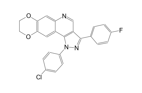 1-(4-chlorophenyl)-3-(4-fluorophenyl)-8,9-dihydro-1H-[1,4]dioxino[2,3-g]pyrazolo[4,3-c]quinoline