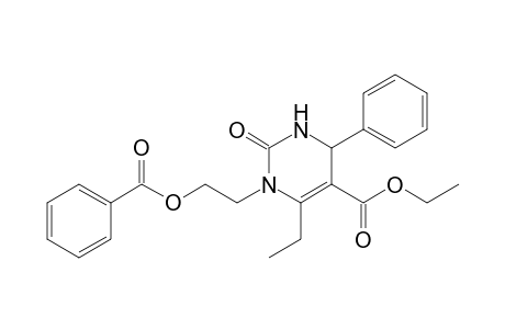 3-(2-benzoyloxyethyl)-4-ethyl-2-keto-6-phenyl-1,6-dihydropyrimidine-5-carboxylic acid ethyl ester