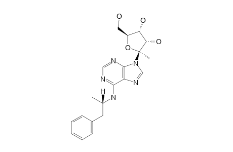N6-[(1S)-1-METHYL-2-PHENYLETHYL]-9H-(1-DEOXY-BETA-D-PSICOFURANOSYL)-ADENINE