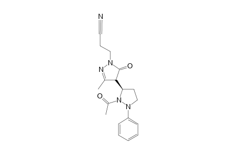 1-(2-CYANOETHYL)-3-METHYL-4-(1-ACETYL-2-PHENYLPYRAZOLIDIN-5-YL)-PYRAZOL-5-ONE