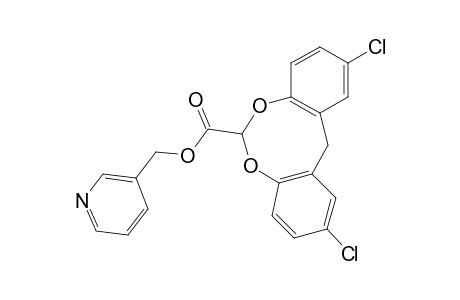 2,10-DICHLORO-12H-DIBENZO[d,g][1,3]DIOXOCIN-6-CARBOXYLIC ACID, (3-PYRIDYL)METHYL ESTER
