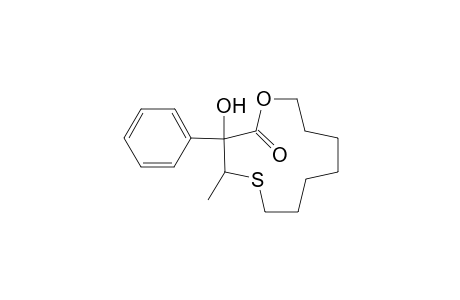 3-Hydroxy-4-methyl-3-phenyl-5-thiacyclododecanelactone