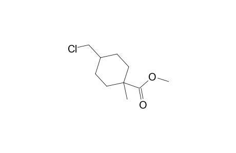 Cyclohexanecarboxylic acid, 4-(chloromethyl)-1-methyl-, methyl ester