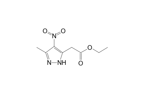 1H-Pyrazole-5-acetic acid, 3-methyl-4-nitro-, ethyl ester