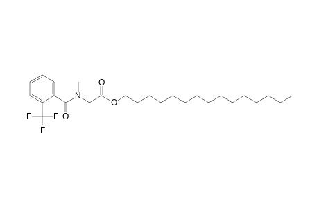 Sarcosine, N-(2-trifluoromethylbenzoyl)-, pentadecyl ester