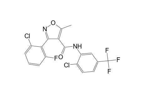 3-(2-chloro-6-fluorophenyl)-N-[2-chloro-5-(trifluoromethyl)phenyl]-5-methyl-4-isoxazolecarboxamide