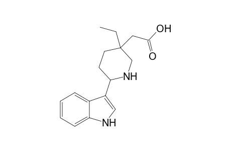 3-{[5-ethyl-5-(hydroxycarbonyl)methyl]piperidin-2-yl}indole