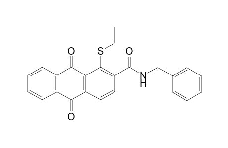 1-(ethylthio)-9,10-dioxo-N-(phenylmethyl)-2-anthracenecarboxamide