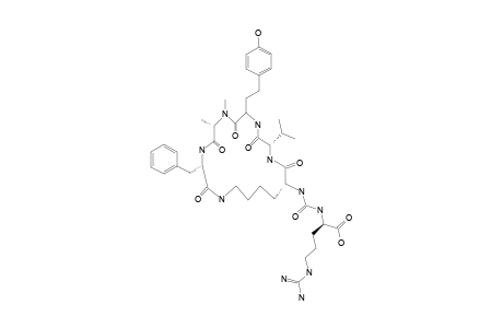ANABAENOPEPTIN-A;CYClO-(PHE-MEALA-HTY-VAL-LYS)