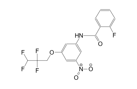 2-fluoro-N-[3-nitro-5-(2,2,3,3-tetrafluoropropoxy)phenyl]benzamide