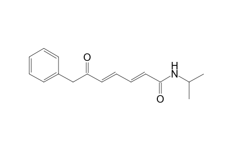 (2E,4E)-6-oxidanylidene-7-phenyl-N-propan-2-yl-hepta-2,4-dienamide