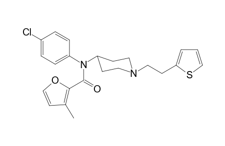 N-4-Chlorophenyl-3-methyl-N-(1-[2-(thiophen-2-yl)ethyl]piperidin-4-yl)furan-2-carboxamide