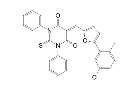 5-[[5-(5-chloranyl-2-methyl-phenyl)furan-2-yl]methylidene]-1,3-diphenyl-2-sulfanylidene-1,3-diazinane-4,6-dione