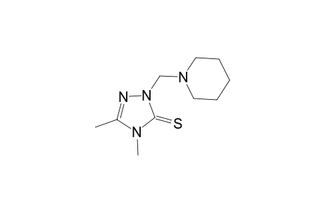 3H-1,2,4-Triazole-3-thione, 2,4-dihydro-4,5-dimethyl-2-(1-piperidinylmethyl)-