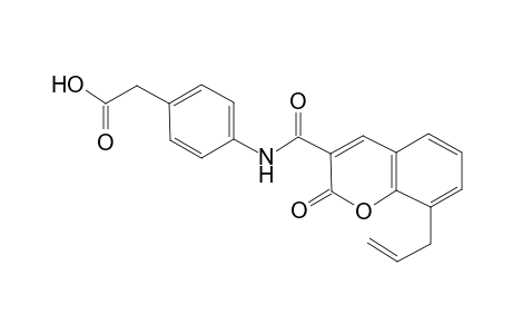 (4-{[(8-allyl-2-oxo-2H-chromen-3-yl)carbonyl]amino}phenyl)acetic acid