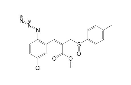 (Z)-Methyl 3-(2-azido-5-chlorophenyl)-5-(p-tolylsulfinylmethyl)-propenoate