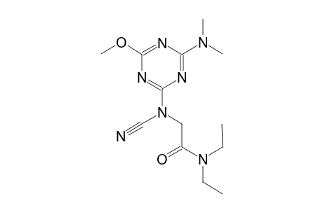 2-{cyano[4-(dimethylamino)-6-methoxy-1,3,5-triazin-2-yl]amino}-N,N-diethylacetamide