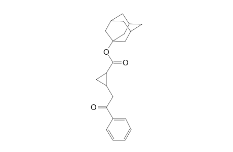 trans-(+-)-1-Adamantyl 2-(2-oxo-2-phenylethyl)cyclopropane-1-carboxylate