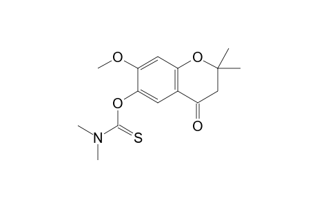 2,2-Dimethyl-7-methoxy-6-(N,N-dimethylthiocarbomoyloxy)-4-chromanone