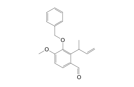 3-Benzyloxy-4-methoxy-2-(1-methyl-2-propenyl)benzaldehyde