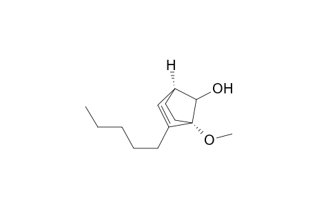 cis-1-Methoxy-2-pentylbicyclo(2.2.1)hept-2-en-7-ol