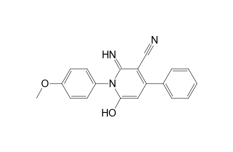 3-Pyridinecarbonitrile, 1,2-dihydro-6-hydroxy-2-imino-1-(4-methoxyphenyl)-4-phenyl-