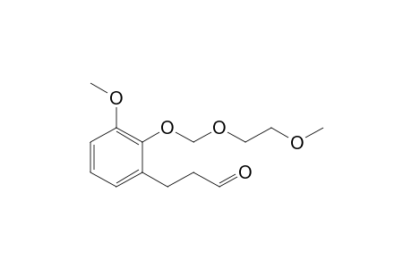 3-[(3-Methoxy)-2-((2-methoxyethoxy)methoxy)phenyl]propanal