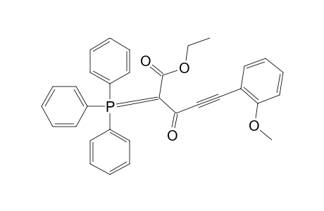 Ethyl 5-(2-methoxyphenyl)-3-oxo-2-triphenylphosphoranylidenepent-4-ynoate