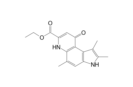 3H-Pyrrolo[3,2-f]quinoline-7-carboxylic acid, 6,9-dihydro-1,2,5-trimethyl-9-oxo-, ethyl ester