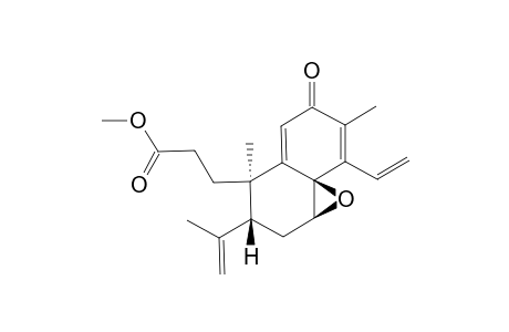 TRIGONOCHINENE_D;METHYL_7-BETA,8-BETA-EPOXY-12-OXO-3,4-SECOCLEISTANTH-9(11),13,15,19(4)-TETRAEN-3-OATE