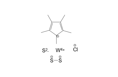 Tungsten(VI) disulfide 1,2,3,4,5-pentamethylcyclopenta-2,4-dien-1-ide chloride sulfide