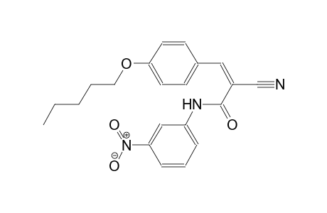 (2Z)-2-cyano-N-(3-nitrophenyl)-3-[4-(pentyloxy)phenyl]-2-propenamide