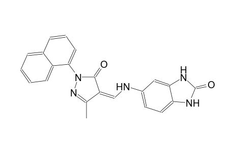 5-({(Z)-[3-methyl-1-(1-naphthyl)-5-oxo-1,5-dihydro-4H-pyrazol-4-ylidene]methyl}amino)-1,3-dihydro-2H-benzimidazol-2-one