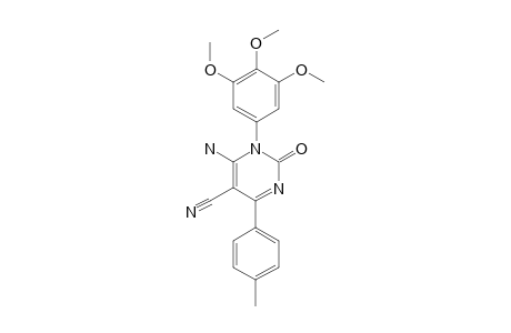 6-AMINO-5-CYANO-4-(4-METHYLPHENYL)-1-(3,4,5-TRIMETHOXYPHENYL)-2(1H)-PYRIMIDINONE