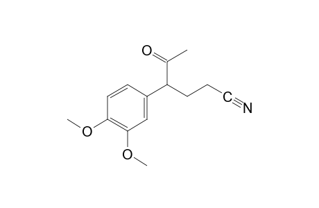 4-(3,4-dimethoxyphenyl)-5-oxohexanenitrile