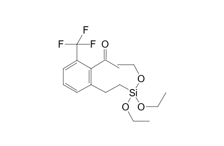 2-Trifluoromethyl-6-[2-(triethoxysilyl)ethyl]acetophenone