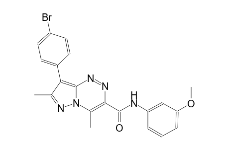 pyrazolo[5,1-c][1,2,4]triazine-3-carboxamide, 8-(4-bromophenyl)-N-(3-methoxyphenyl)-4,7-dimethyl-