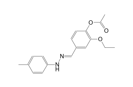 2-ethoxy-4-{(E)-[(4-methylphenyl)hydrazono]methyl}phenyl acetate
