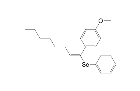 (E)-1-Phenylseleno-1-(4-methoxyphenyl)-1-octene