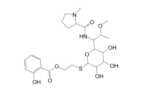 D-erythro-.alpha.-D-galacto-Octopyranoside, 2-[(2-hydroxybenzoyl)oxy]ethyl 6,8-dideoxy-7-O-methyl-6-[[(1-methyl-2-pyrrolidinyl)carbonyl]amino]-1-thio-, (S)-