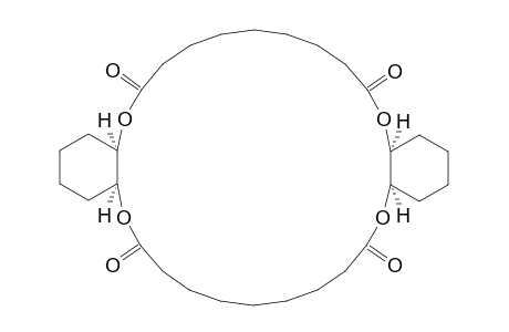 6H,21H-Dibenzo[b,o][1,4,14,17]tetraoxacyclohexacosin-6,14,21,29(7H,22H)-tetrone, tetracosahydro-, (4aR*,15aS*,19aR*,30aS*)-