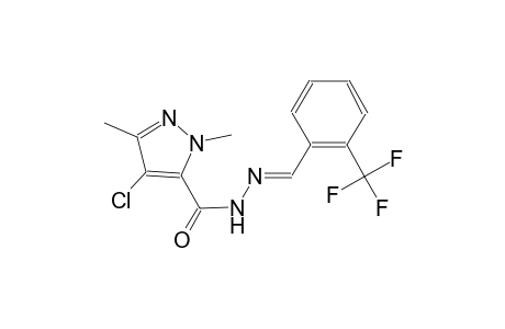 4-chloro-1,3-dimethyl-N'-{(E)-[2-(trifluoromethyl)phenyl]methylidene}-1H-pyrazole-5-carbohydrazide