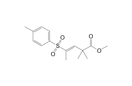 Methyl (E)-2,2-dimethyl-4-tosyl-3-pentenoate