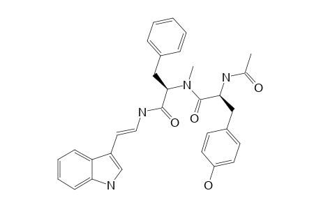 MIYAKAMIDE-B2;N-ACETYL-L-TYROSYL-N-METHYL-L-PHENYLALANYL-(ALPHA-E)-ALPHA,BETA-DIDEHYDROTRYPTAMINE