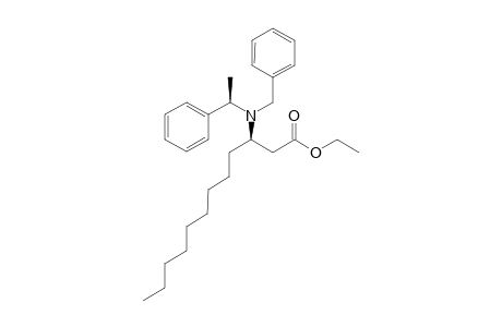 Ethyl (3R)-3-{benzyl[(1R)-1-phenylethyl]amio}dodecanoate