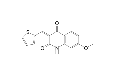 (Z)-7-Methoxy-3-(thiophen-2-ylmethylene)quinolin-2,4(1H,3H)-dione