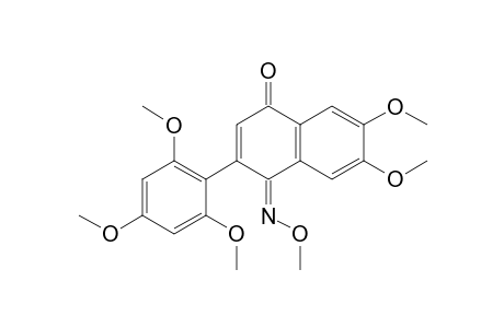 2-[2',4',6'-tris(methoxy)phenyl]-1-(methoxyimino)-6,7-bis(methoxy)-1,2-dihydronaphthalen-4-one