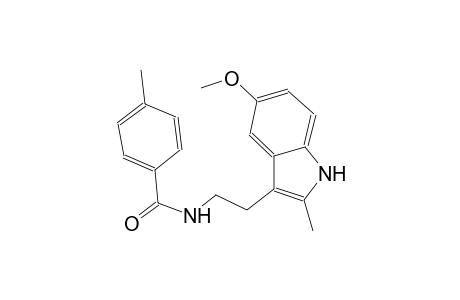 benzamide, N-[2-(5-methoxy-2-methyl-1H-indol-3-yl)ethyl]-4-methyl-