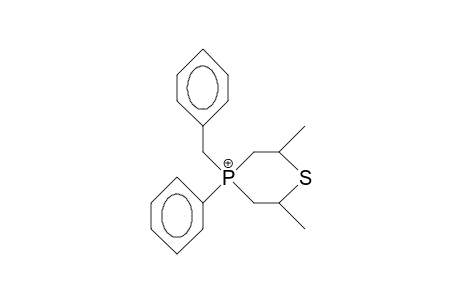 4-Benzyl-2,6-dimethyl-4-phenyl-1,4-thiaphosphorinanium cation(ph ax)